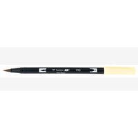 Tombow Dual Brush Marker - Light Sand - #990-High-quality, resilient flexible brush tip & firm fine tip marking pen