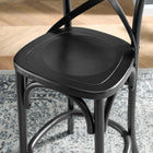 Modway Gear Counter Stool - Black-Weight Capacity: 330lbs.