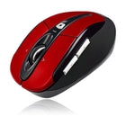 Adesso iMouse S60R Wireless Mouse - Red - Ergonomic-Programmable buttons for customization