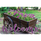 Ashley Productions The Original Fun Mat Welcome Mat - 15.5" x 23.5" - Wagon Flowers Welcome-Measurement & Design: The Wagon Flowers Welcome Mat measures 15.5" x 23.5".