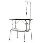 PawHut 35.4" L Dog Grooming Table with 8-39" Height Adjustable Arm-The bar is adjustable, range from 7.9"