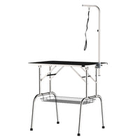 PawHut 35.4" L Dog Grooming Table with 8-39" Height Adjustable Arm-The bar is adjustable, range from 7.9"