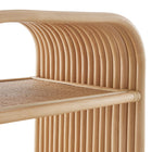 Modway Eve Curved Natural Rattan Side Table - Natural-8