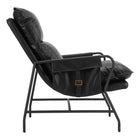 Zuo Halaus Accent Chair - Black-Dimensions: 36.2" L x 26.6" W x 37.8" H