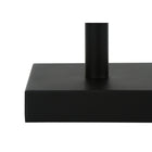 Monarch Specialties 17" H Contemporary Table Lamp - Black Metal / Beige Shade - Set Of 2-Assembled dimensions (each lamp): 7 in. L x 7 in. W x 16.75 in. H. base: 4.5 in. L x 4.5 in. W x 1 in. H. shade: 7 in. L x 7 in. W x 8 in. H