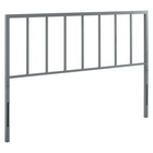 Modway Tatum Metal Full Headboard - Grey-Metal Full Headboard