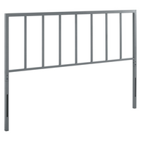 Modway Tatum Metal Full Headboard - Grey-Metal Full Headboard