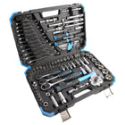 Fixtec 3/8" Drive Ratchet and Socket Mechanics Tool 132-Piece Set-Comprehensive selection to cover all socket needs