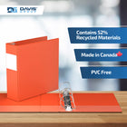 Davis Group Premium Economy Binder - D Ring - 3" - Orange - 6 Pack-Ideal for Conferences, Reference, Colleges & Universities
