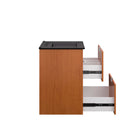 Modway Scenic 18" Wall-Mount Bathroom Vanity - Cherry/Black-Fixtures Not Included
