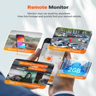 Vantrue N5S 4-Channel Dash Cam with 64 GB SD Card-Buffered parking mode automatically activates when the vehicle ignition is turned off