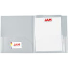 JAM Paper Heavy Duty Plastic Multi-Pocket Folders - 10 Pocket Organizer - Clear - 2 Pack-Quantity: 2 per pack | Enough to organize all your subjects & projects