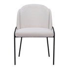 Zuo Jambi Dining Chair - Ivory - Set of 2-Shearling style fabric