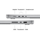 Apple 16" MacBook Pro - M4 Pro - 512 GB SSD - 24 GB Unified Memory - Silver - English-Advanced camera and audio: Stay perfectly framed and sound great with a 12MP Center Stage camera, three studio-quality mics, and six speakers with Spatial Audio with support for Dolby Atmos