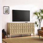 Modway Samos 62" Sideboard - Hickory-4 Push-to-Open Doors