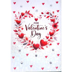 Rosedale Gold Valentine's Day Greeting Cards & Envelopes - 5-1/2" x 8" - Heart Wreath - 6 Pack-Premium quality greeting cards