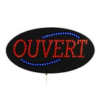 Cosco Open LED Window Sign - 20" x 11.2" - French Text-Bright LED illumination provides high visibility to attract attention both day and night
