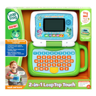LeapFrog 2-in-1 LeapTop Touch-Intended for ages 2-5 years; requires 3 AA batteries; batteries included for demo purposes only; new batteries recommended for regular use