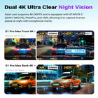 Vantrue S1 Pro MAX 4K Dash Cam with 64 GB SD Card-Built in 5g wifi allows quick video preview download editing and sharing through the vantrue app