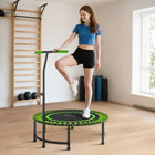 Soozier 45" Rebounder Trampoline - Mini Fitness Trampoline Bungee Rebounder-Built with a 1.3" diameter steel frame that supports up to 450 lb for confident jumping 