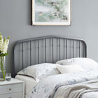 Modway Lennon Metal Twin Headboard - Grey-Powder Coated Iron Construction