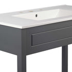 Modway Altura 36" Bathroom Vanity - Grey/White-Fixtures Not Included