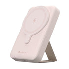 Adam Elements GRAVITY CS10 Magnetic Charging Power Bank - 10,000 mAh - Pink-Powerful Charging Capability: Built-in 10,000 mAh lithium battery with a USB-C port, capable of wireless charging up to 15W (iPhone magnetic charging up to 7.5W). Charge two devices simultaneously for maximum efficiency