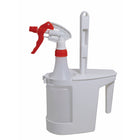 Globe Commercial Products Bowl Caddy-Hinged lid keeps bowl mop hidden & corrosive fumes contained
