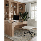 Brassex Nestor Office Chair - Beige-Back length (inch): 16.5