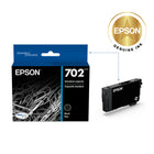Epson T702 Ink Cartridge - Standard Capacity - Black-Worry-free handling - smudge, fade and water resistant prints 