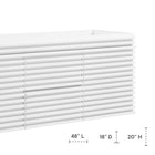Modway Render 48" Double Sink Compatible Bathroom Vanity Cabinet - White-Drywall Friendly Mounting Cleat