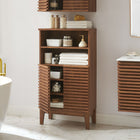 Modway Render Bathroom Cabinet Set - Walnut-Tapered Legs