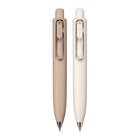Uniball One P Retractable Gel Pens - 0.5mm - Black Ink - Coffee & Yogurt - 2 Pack-Specially formulated ink stays on top of fibres instead of being absorbed into the paper