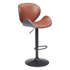 Zuo Meyane Barstool - Brown-Ergonomic and supportive footrest