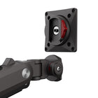 Kanto Heavy-Duty Gaming Desktop Monitor Mount with RGB Lighting for 32" - 60" Monitors-Ratcheting monitor tilt mechanism provides a +/- 50° viewing angle