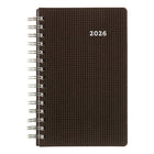 Brownline 2026 DuraFlex Daily/Monthly Planner - 8" x 5" - Black - English-Appointment schedule from 7:00 a.m. to 7:30 p.m. in 30-minute intervals, for full week