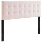 Modway Lily Biscuit Tufted Performance Velvet Full Headboard - Pink-Luxurious Modern Full Headboard