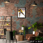 Kris Letang Pittsburgh Penguins Shooting - Framed Canvas - 22" x 31"-Officially licensed by the NHL and NHLPA
