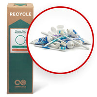 TerraCycle Oral Care Waste and Packaging - Zero Waste Box - Medium-Recycle any brand of used and empty oral care waste. This includes toothpaste tubes and caps, toothbrushes, toothbrush and toothpaste tube outer packaging, and floss containers.