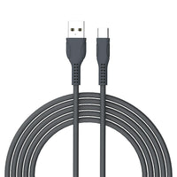 Basic Tech 3ft Type-C Cable - Charcoal-Sleek & Tangle Free