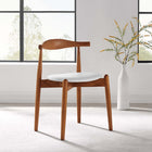 Modway Stalwart Dining Side Chair - Dark Walnut/White-Assembly required