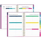 AT-A-GLANCE 2027 Emily Ley Simplified Small Weekly/ Monthly Planner - 8-1/2" x 6" - Pink Poly - Bilingual-Special pages include The Process of Simplifying, How to Use the Planner, Simplicity Challenge, bucket list