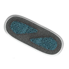 Quartet Max Clean Dual Material Eraser with Magnetic Caddy - 6.14" x 2.44" - Silver-Covers a large area and works on all dry-erase surfaces