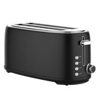 JS Gourmet Retro Collection 4-Slice Long Slot Toaster - Black-4-slice capacity