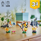 LEGO Creator Wild Animals: Tropical Toucan-Set has 3 building options: a toucan toy, a butterfly toy and a fish toy