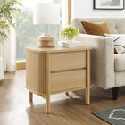 Modway Cadence 2-Drawer Nightstand - Oak-Full-Glide Drawers