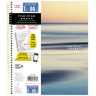 Five Star Waterscape Dusk 1-Subject Notebook - 11" H x 8-1/2" W - 160 Pages-80 college ruled sheets that are ink bleed resistant.