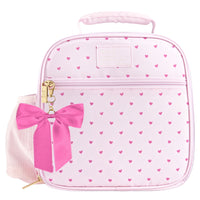 Fit + Fresh Townsend Charmed Bag - Pink Hearts-Lunchbox for work has premium thermal insulation to keep contents cool for hours