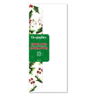 Geographics #10 Envelope - Holly & Ivy - 35 Pack-Compatible with both Inkjet and Laser printers