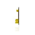 Manhattan Comfort Plaza 64.25" Modern Floating Entertainment Center - Rustic Brown and Yellow-Toggle Bolts Included for Drywall Assembly